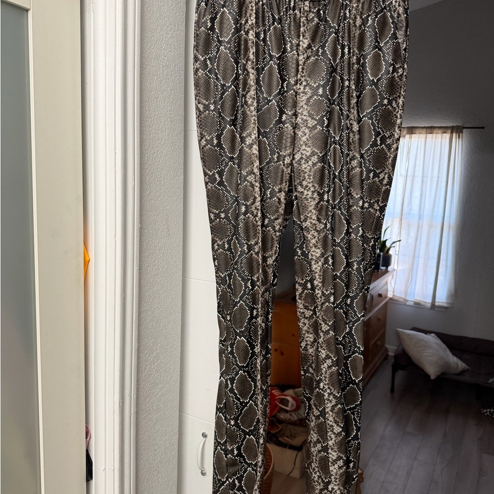 ASOS Brown and Black Snakeskin Trousers